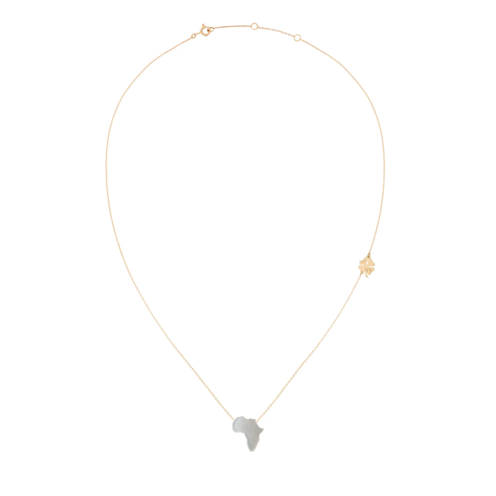 Lucky Africa Map Necklace