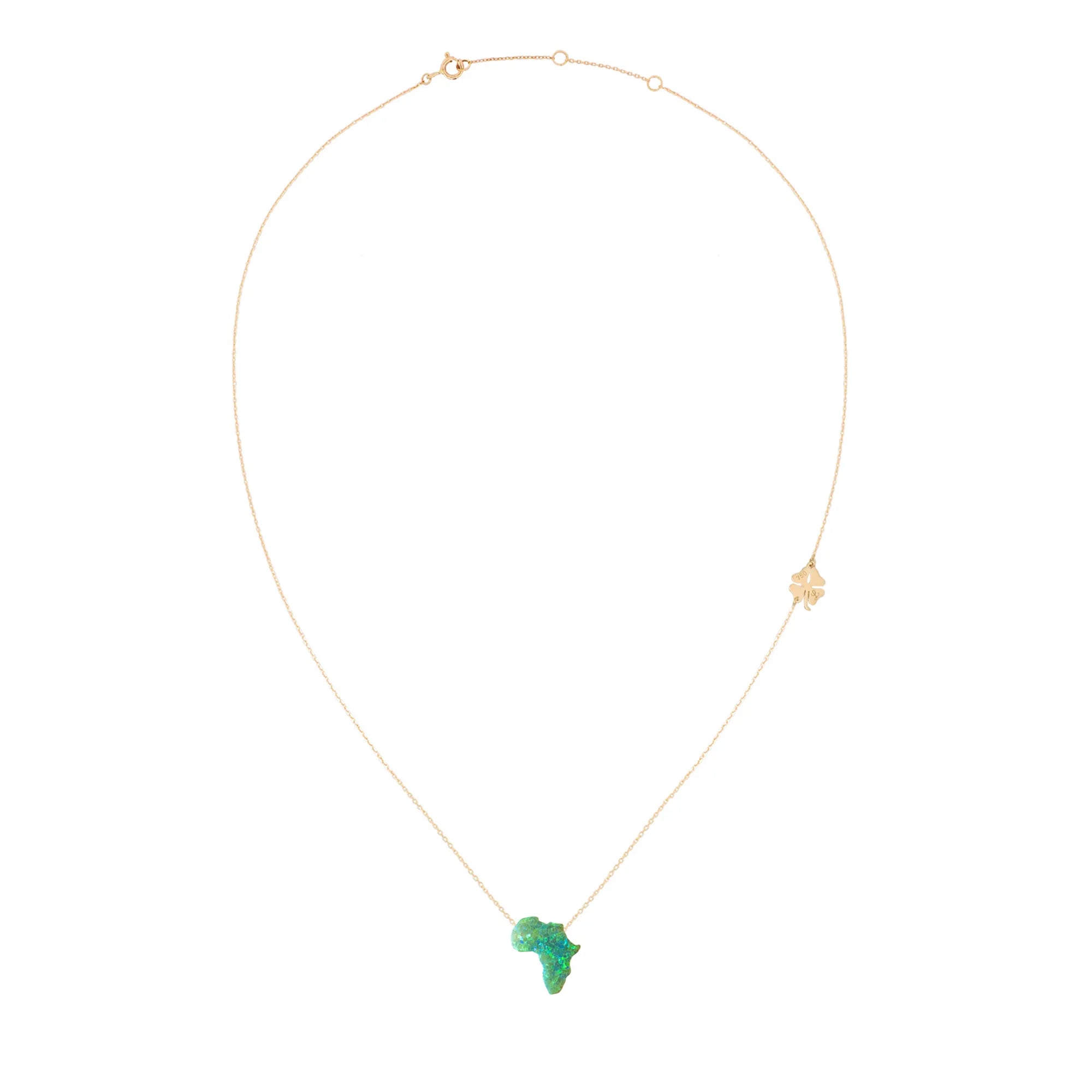 Lucky Africa Map Necklace