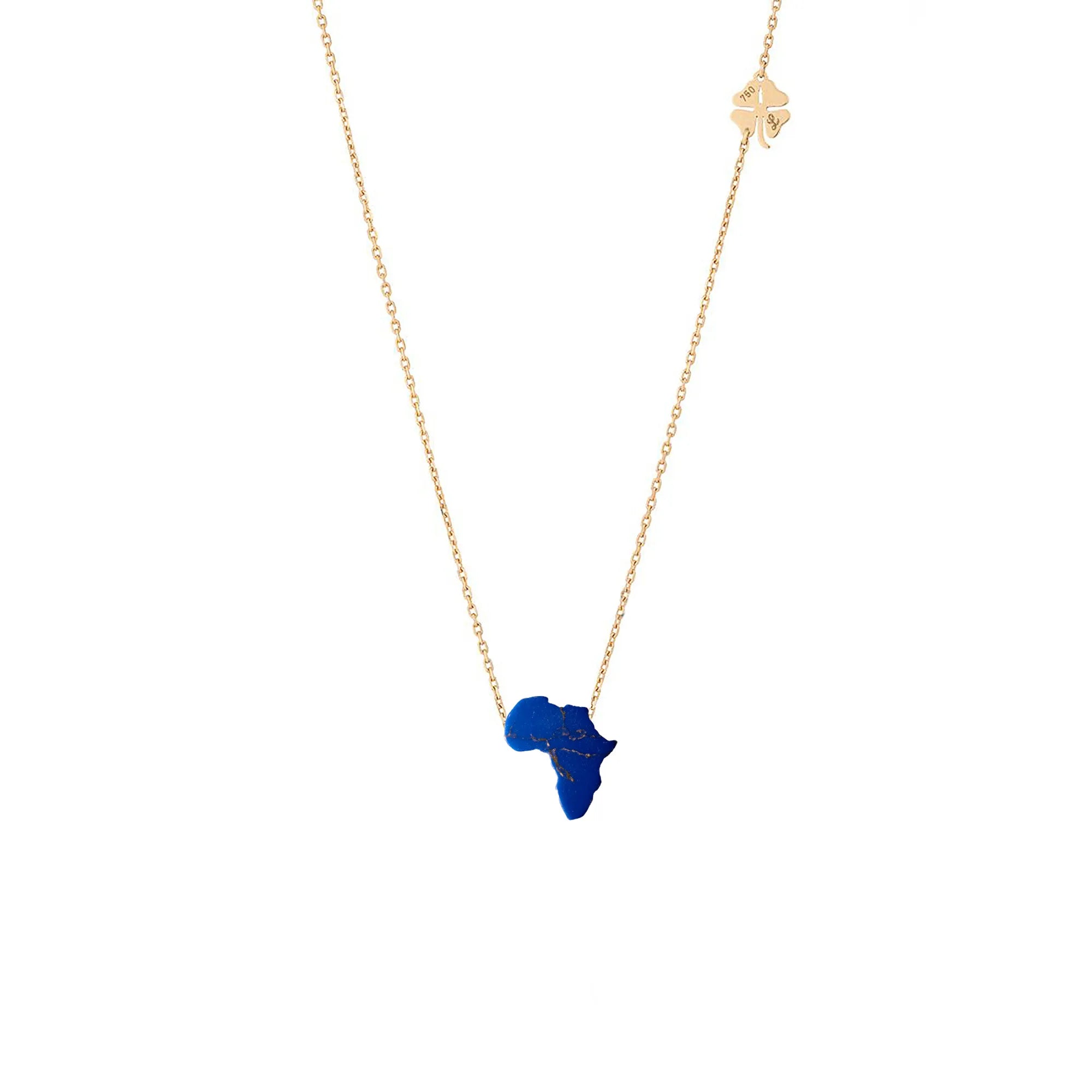 Lucky Africa Map Necklace