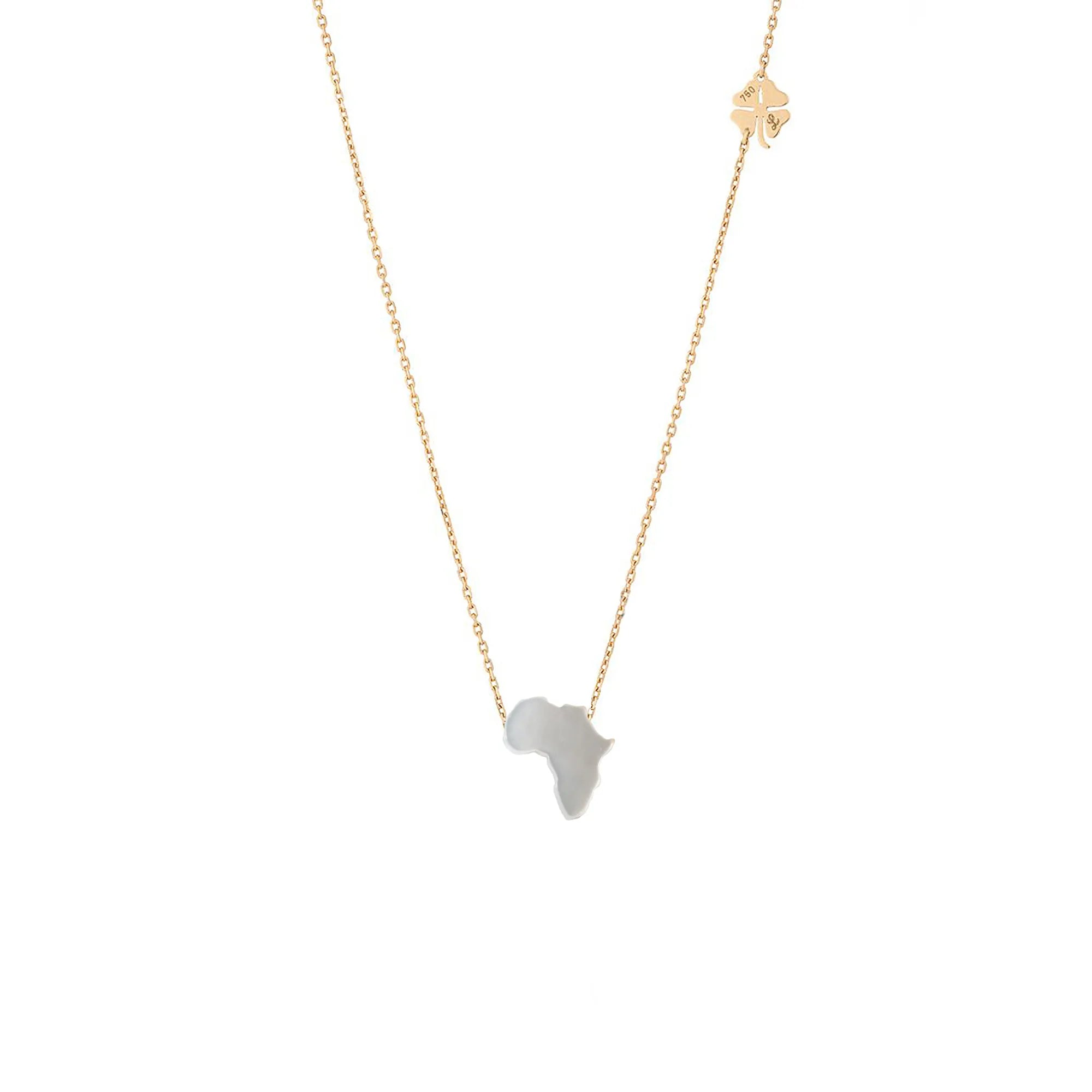 Lucky Africa Map Necklace