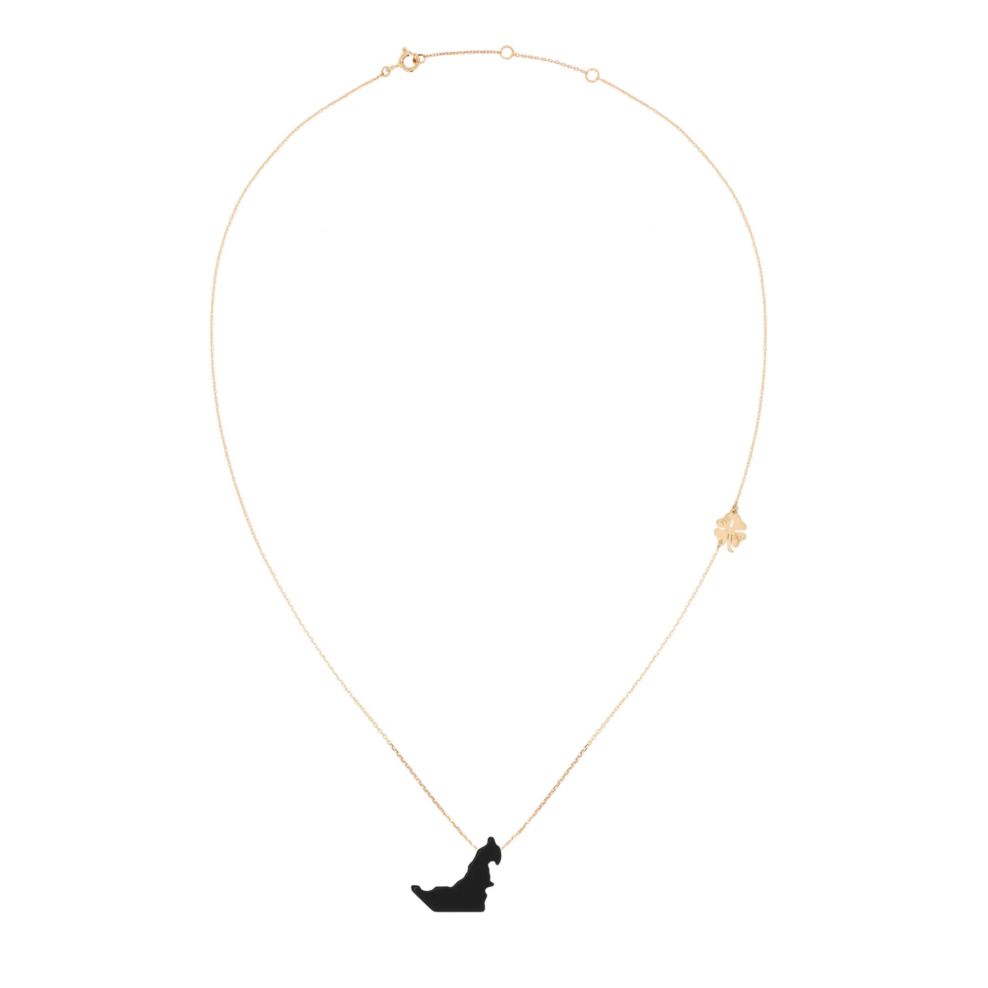 Lucky Uae Map Necklace
