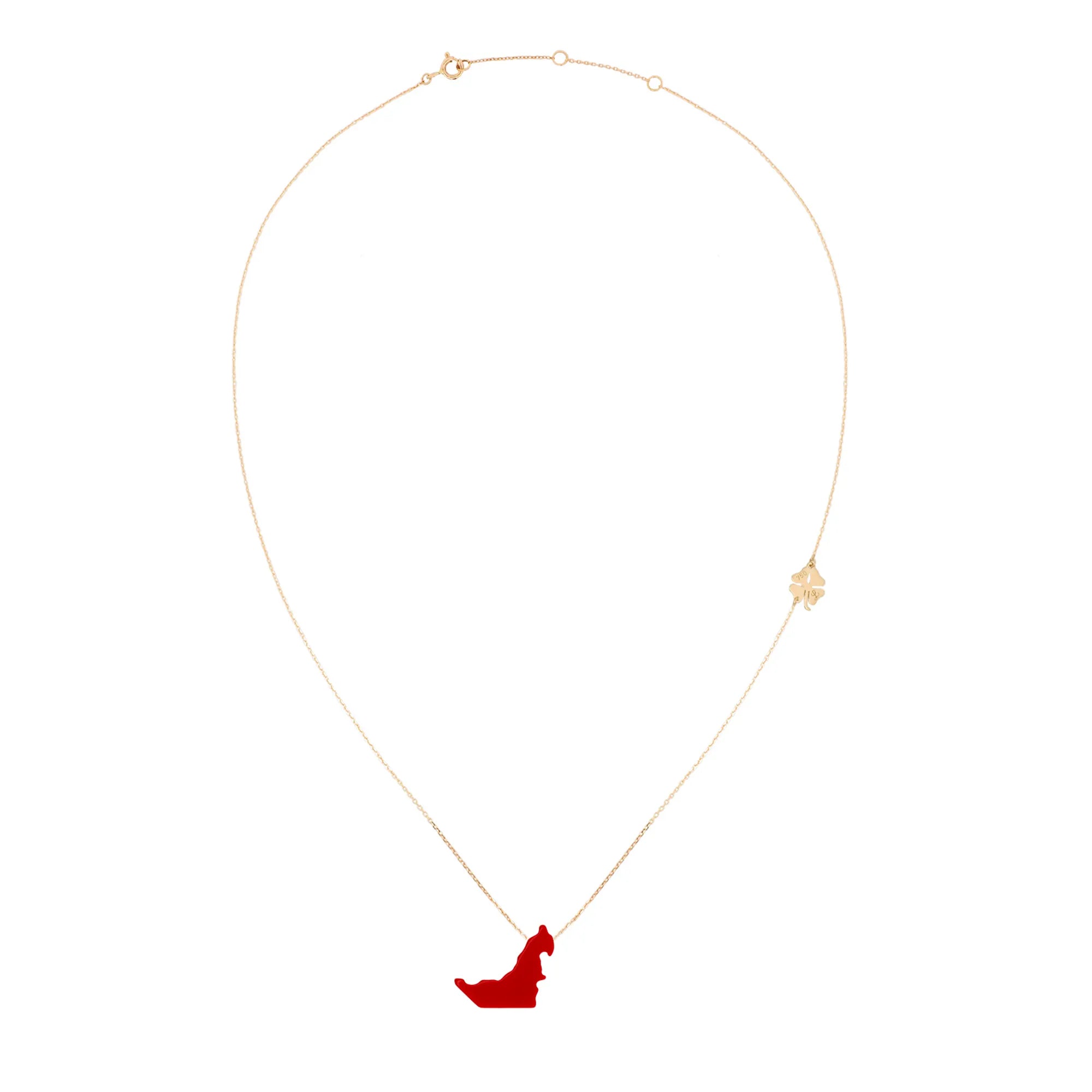 Lucky Uae Map Necklace