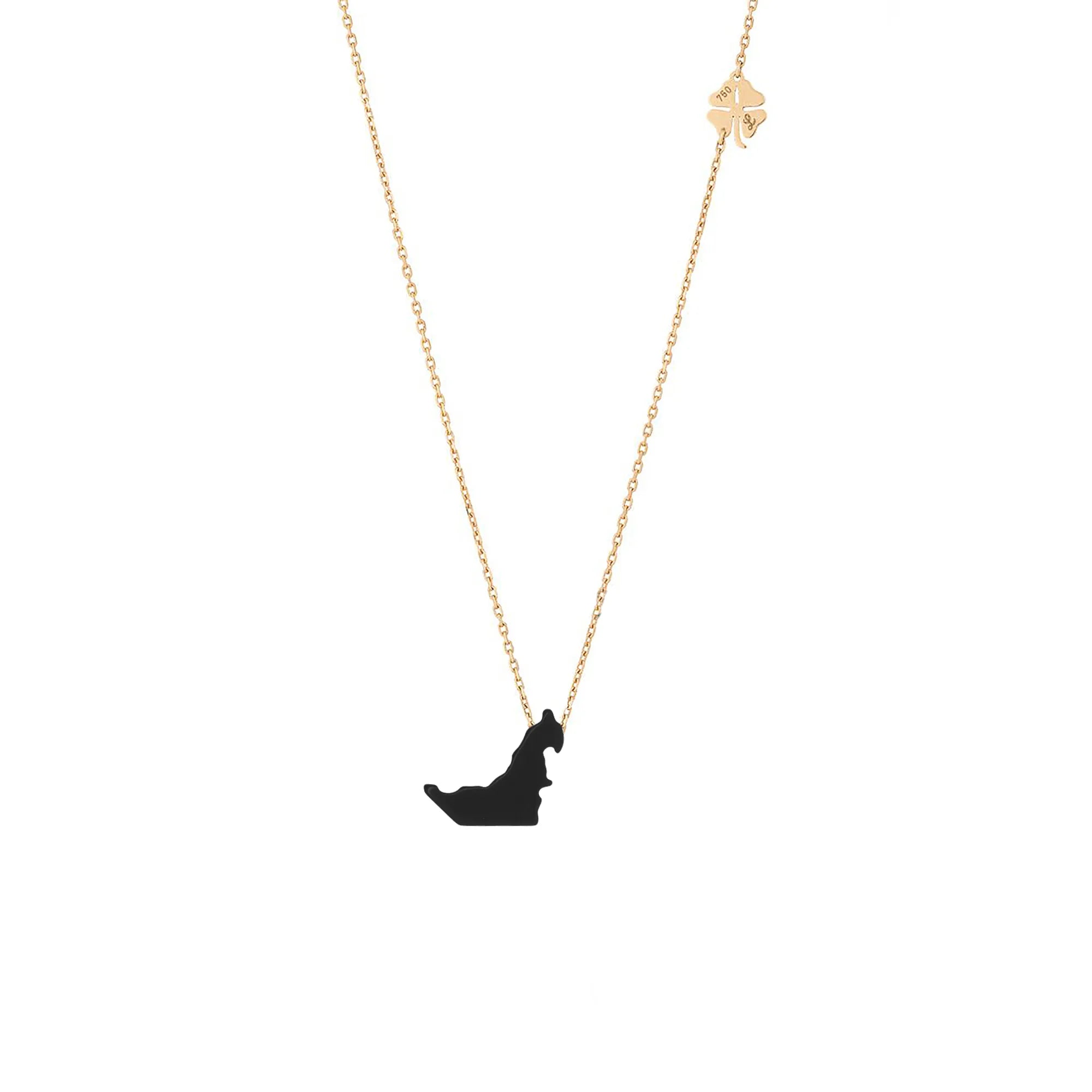 Lucky Uae Map Necklace