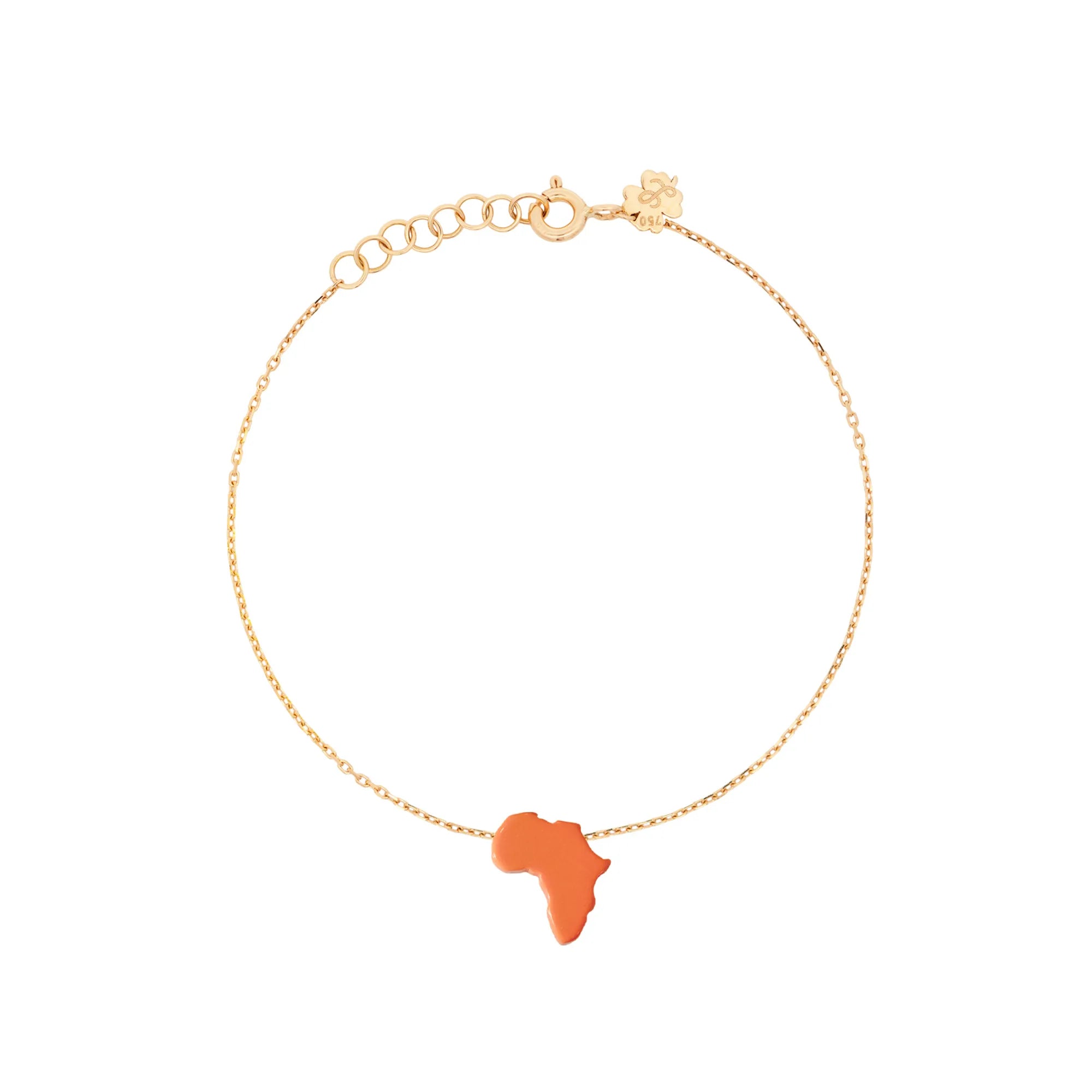 Lucky Africa Map Bracelet