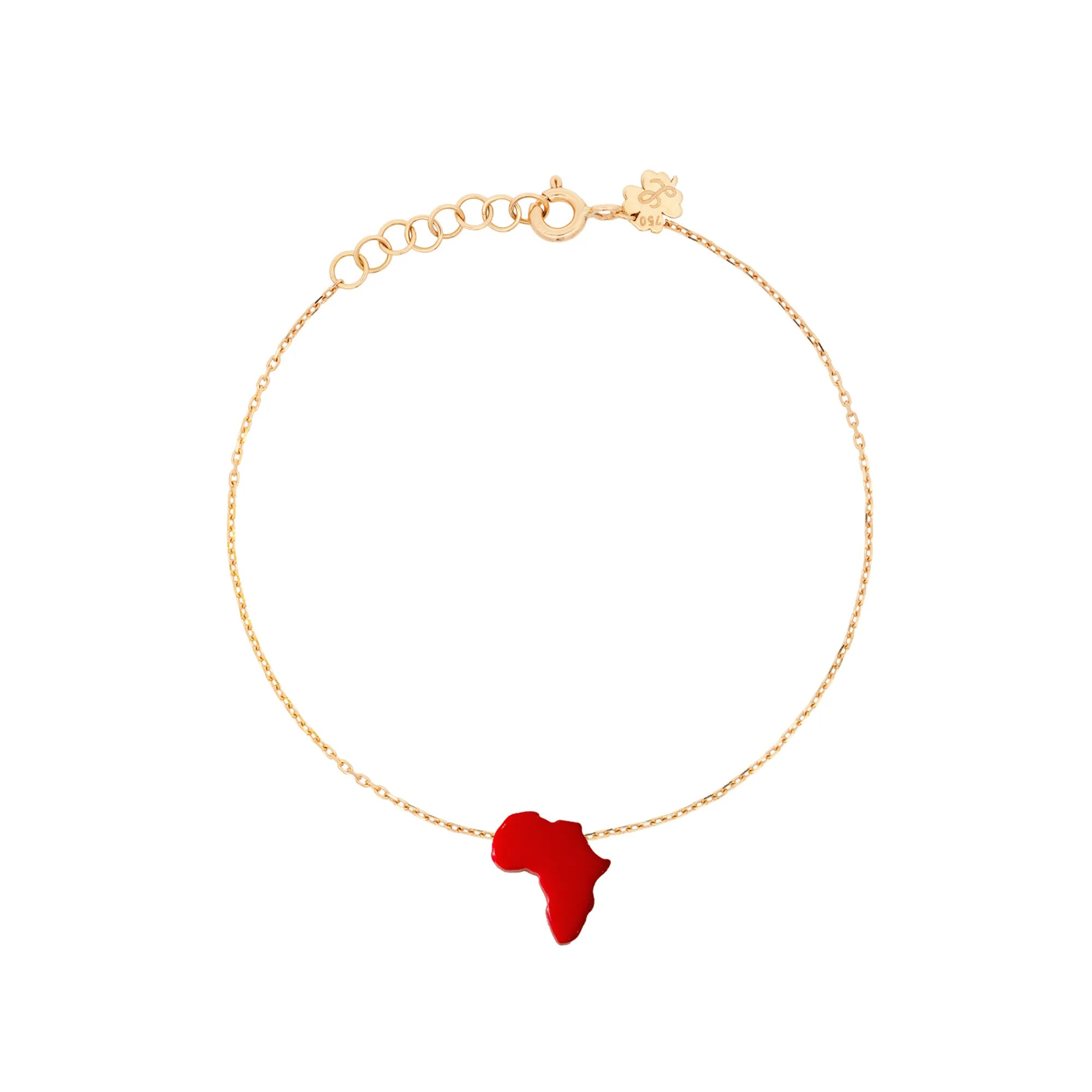 Lucky Africa Map Bracelet