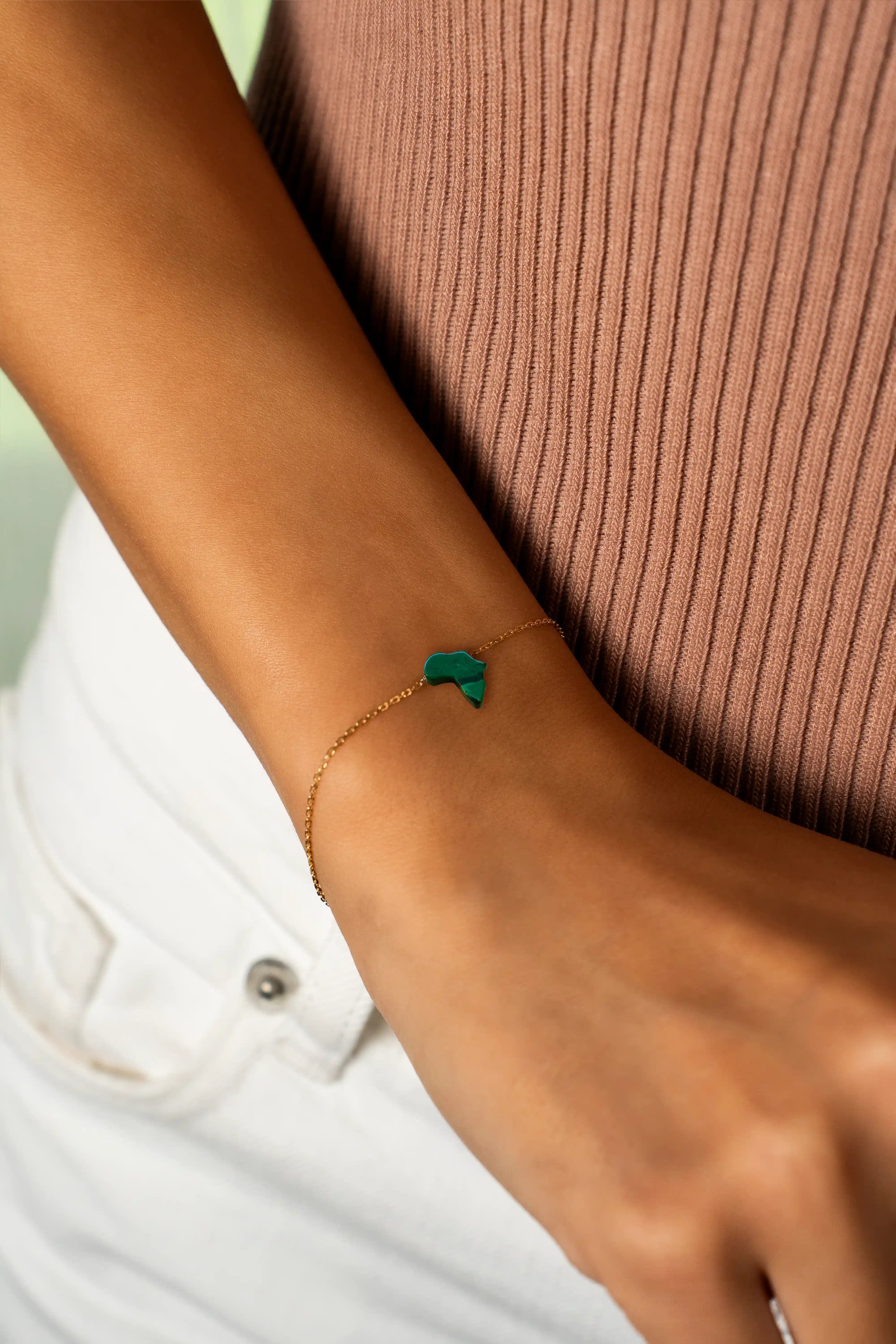 Lucky Africa Map Bracelet