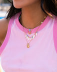Sea Shells Pompons Necklace