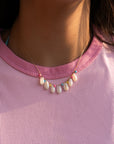 Sea Shells Pompons Necklace