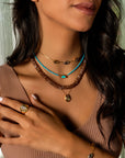 Rondelles Chocolate Moonstones Rondes