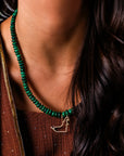 UAE Diamonds Outline with Forever Diamonds Clasp with Malachite Stones