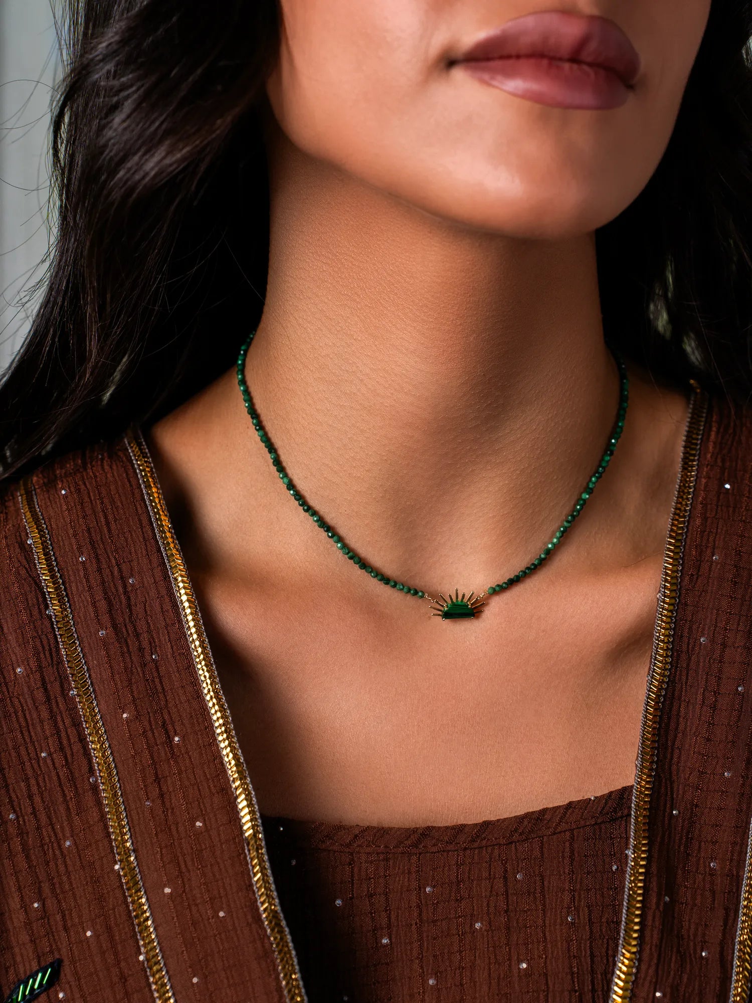 Sunset Crush With Semi Precious Stones