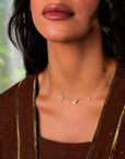 UAE Palm Tree Diamonds Necklace