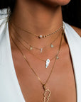 Lebanon Diamonds Outline with Forever Diamonds Clasp with 70 cm adjustable chain