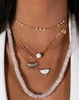 Rainbow Moonstones Rondelles 6-7.5mm