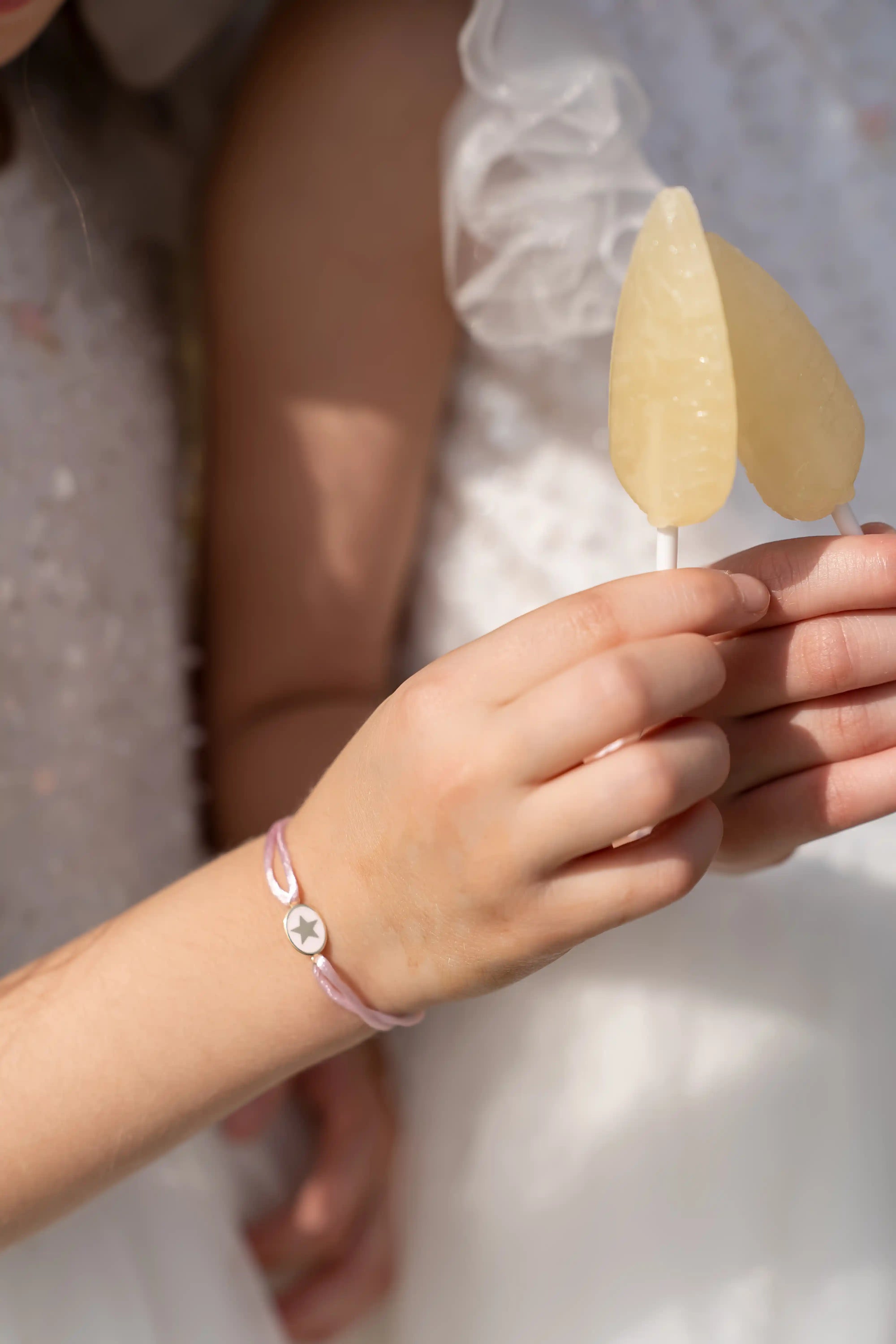 Tiny Medallion Enamel Star Cord Bracelet - Kids