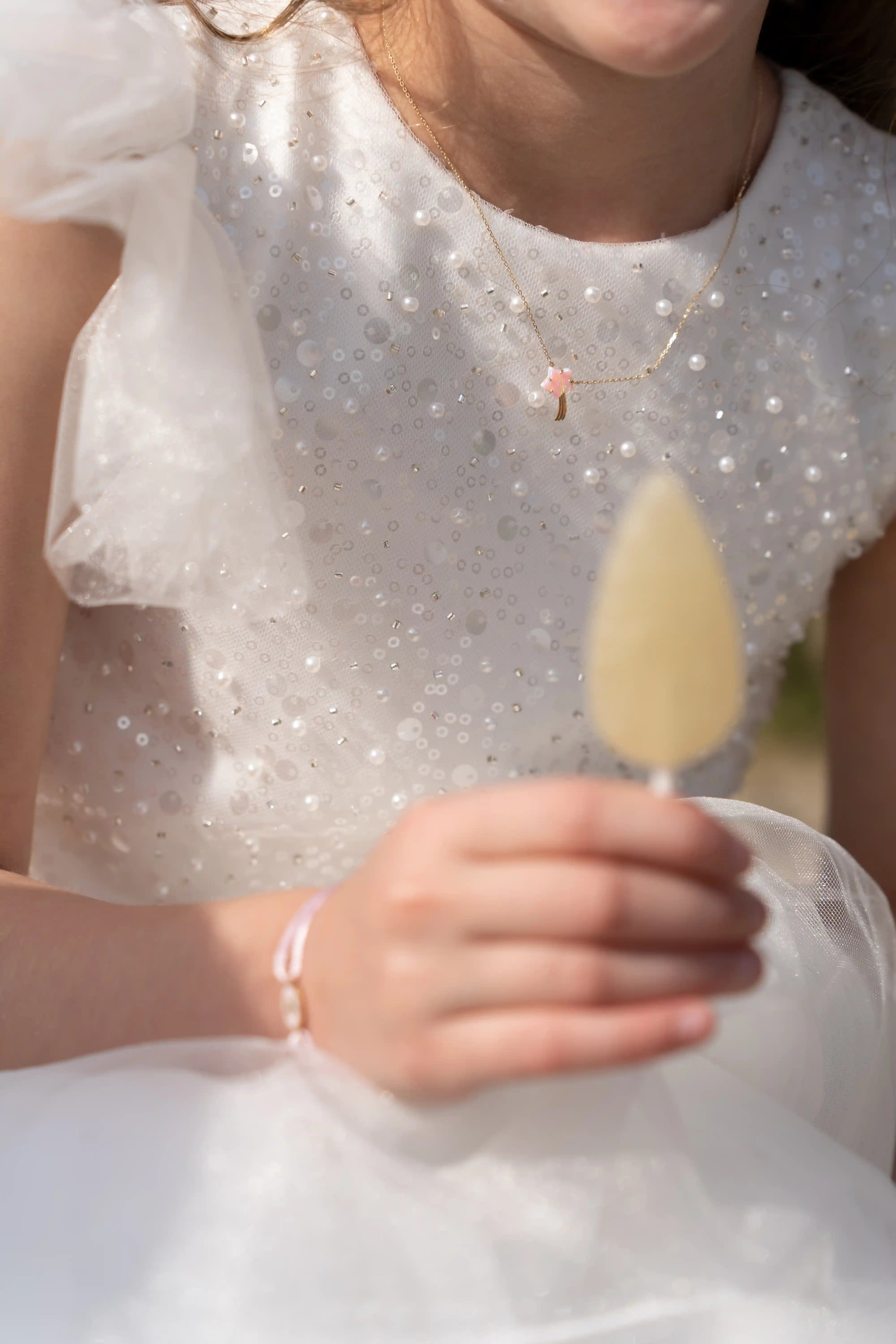 Tiny Medallion Enamel Star Cord Bracelet - Kids