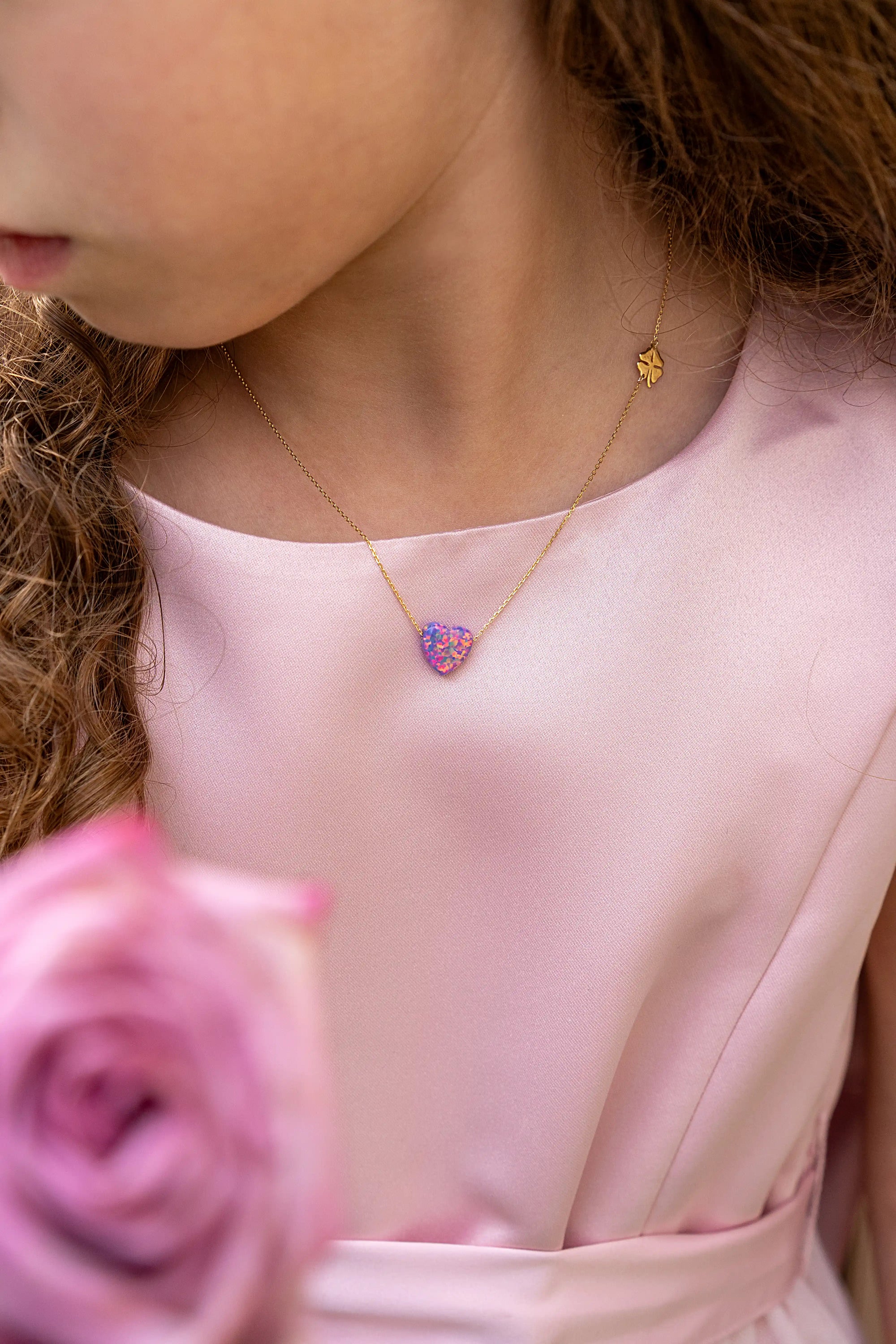 Lucky Heart Necklace - Kids