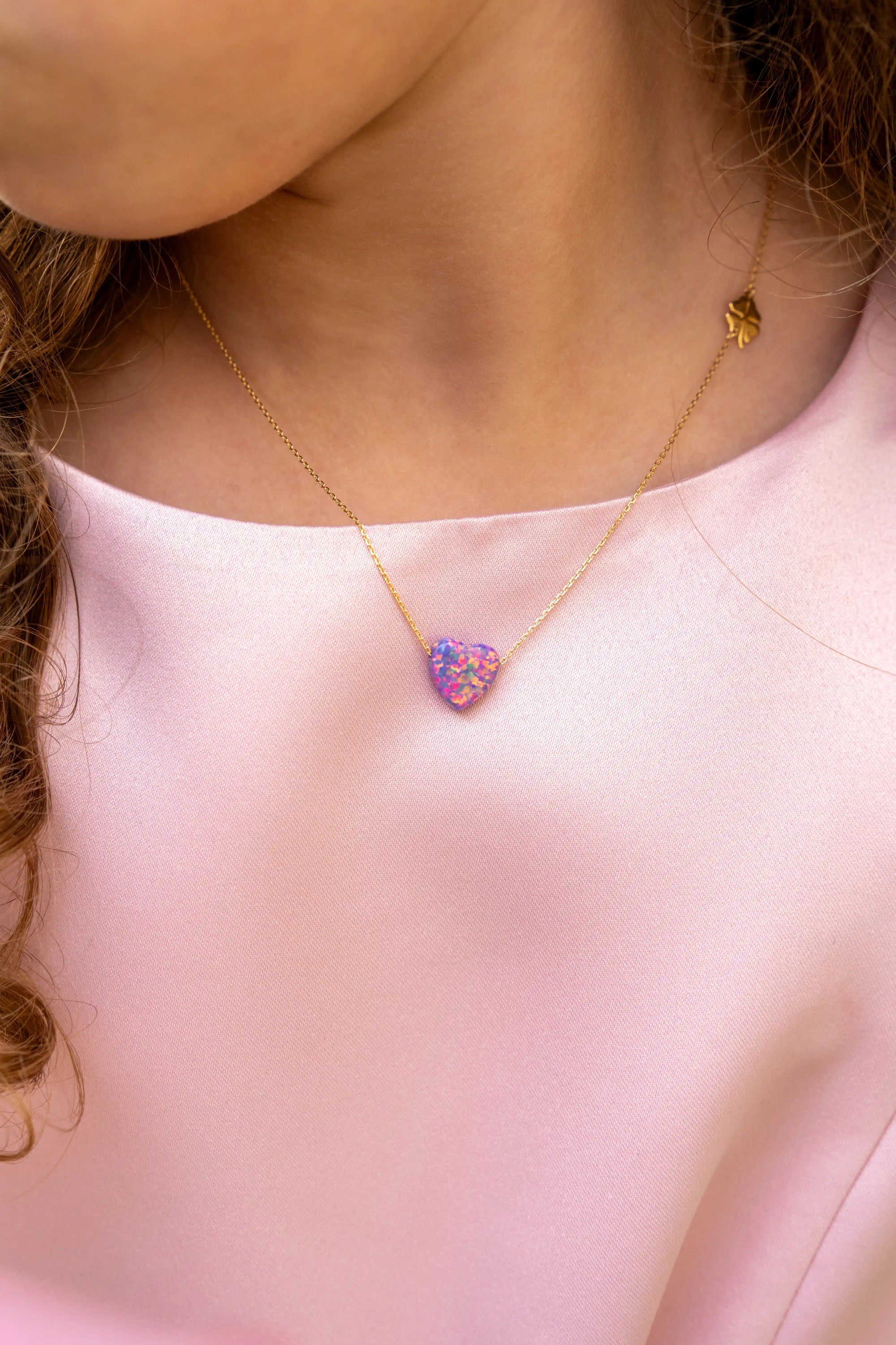 Lucky Heart Necklace - Kids