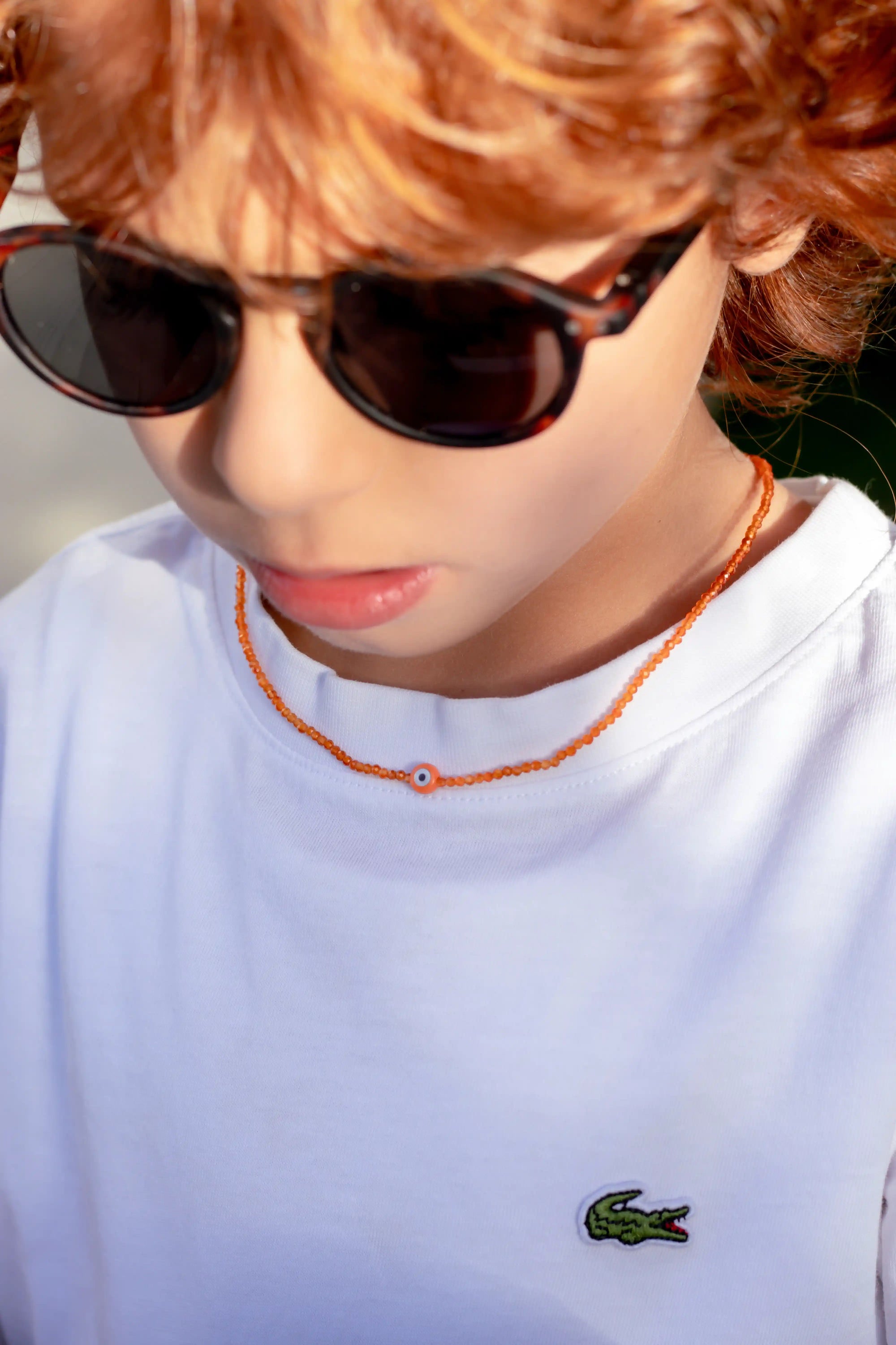 EYE SEMI PRECIOUS WITH SILVER CLASP- Kids