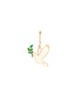 Dove Enamel Pendant With Forever Clasp