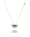 So Precious Sunrise Madness White and Black Diamonds Necklace