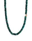 Rondelles Chrysocolla Semi Precious Stones Necklace