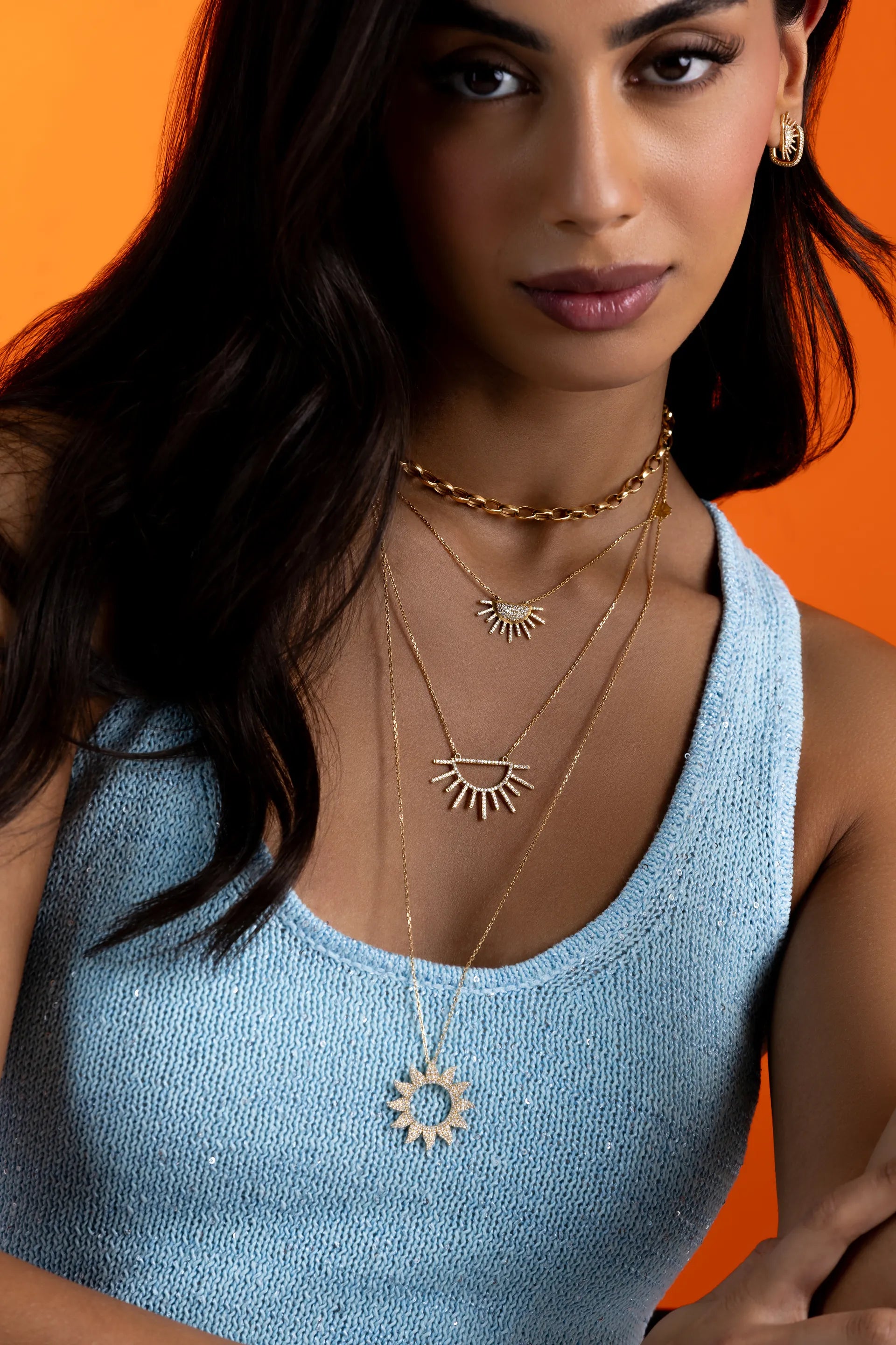 Full Diamonds Sunshine with 70 cm adjustable chain